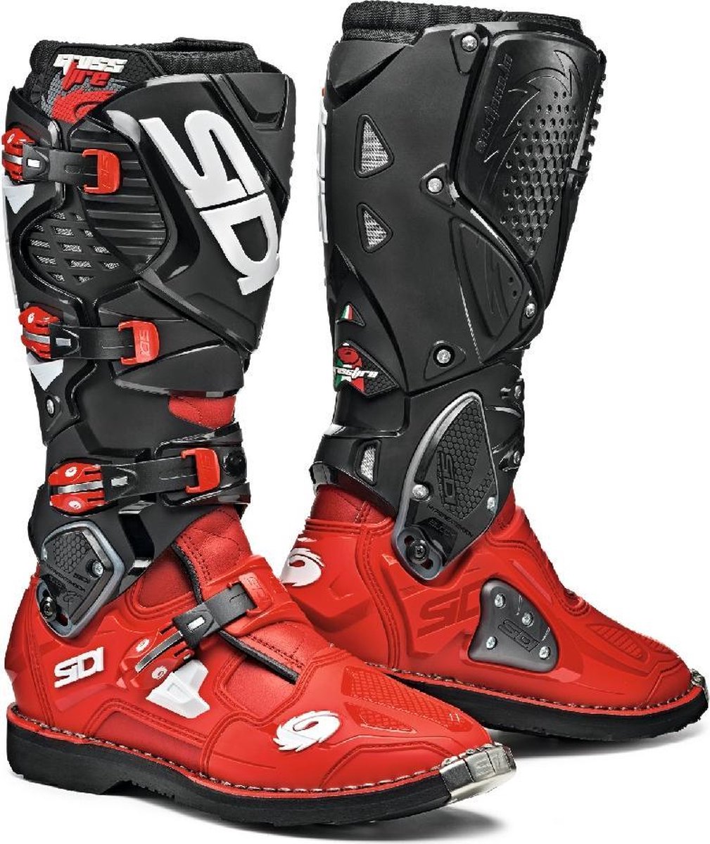 Sidi Crossfire 3 Red Red Black Motorcycle Boots 47