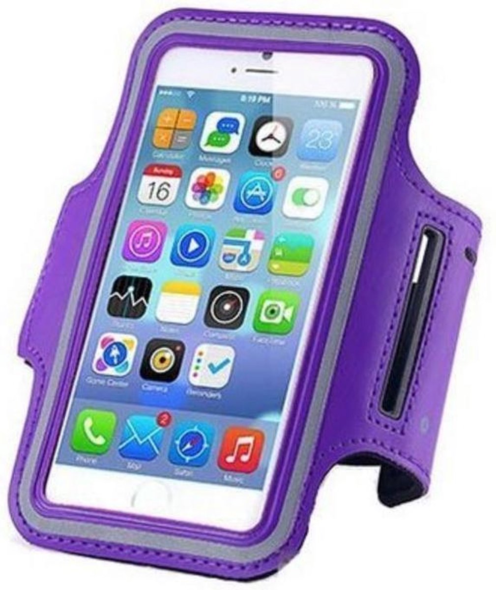 sports armband case Paars Purple voor Apple iPhone 6