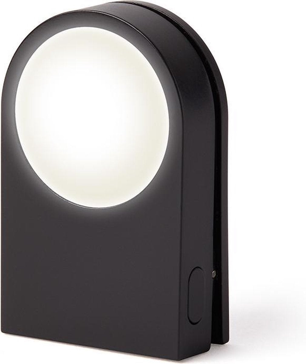 Lexon Lucie Draagbare LED Clip Zwart