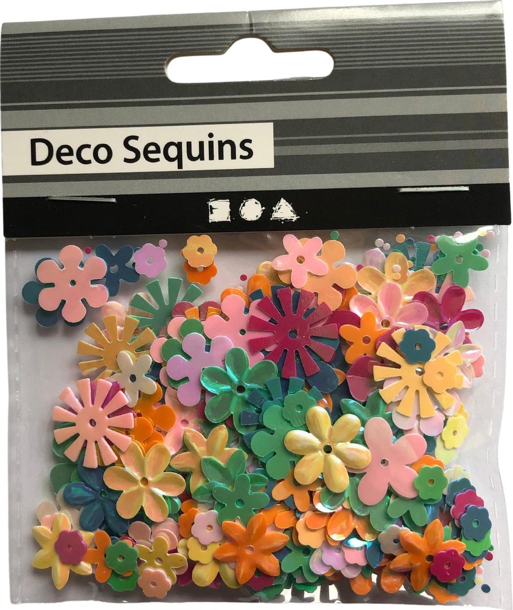 Pailletten bloemen gekl. parelmoer - knutselspullen - decoratie - hobby - knutsel - versiering - maken - cadeau