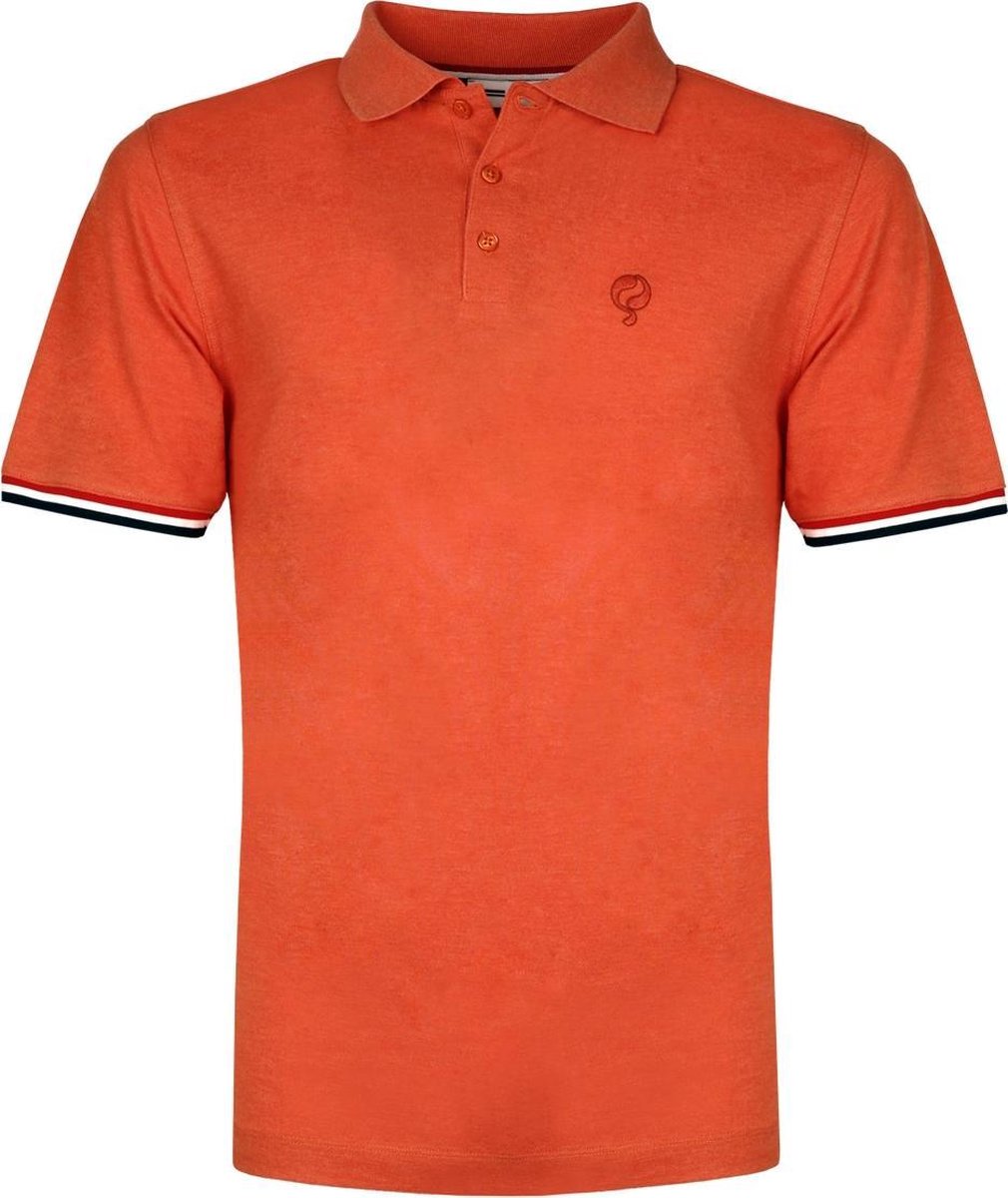 Heren Polo Bloemendaal - Retro oranje