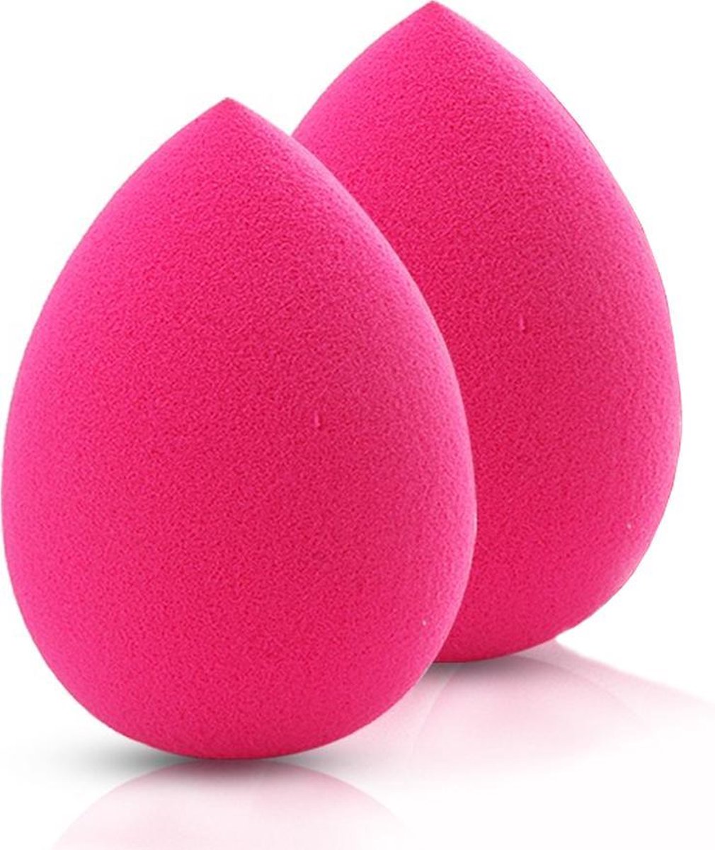 LYVION Make-up Blender Roze - Powder Puff Sponsje - Blending Foundation Pink - set van 2