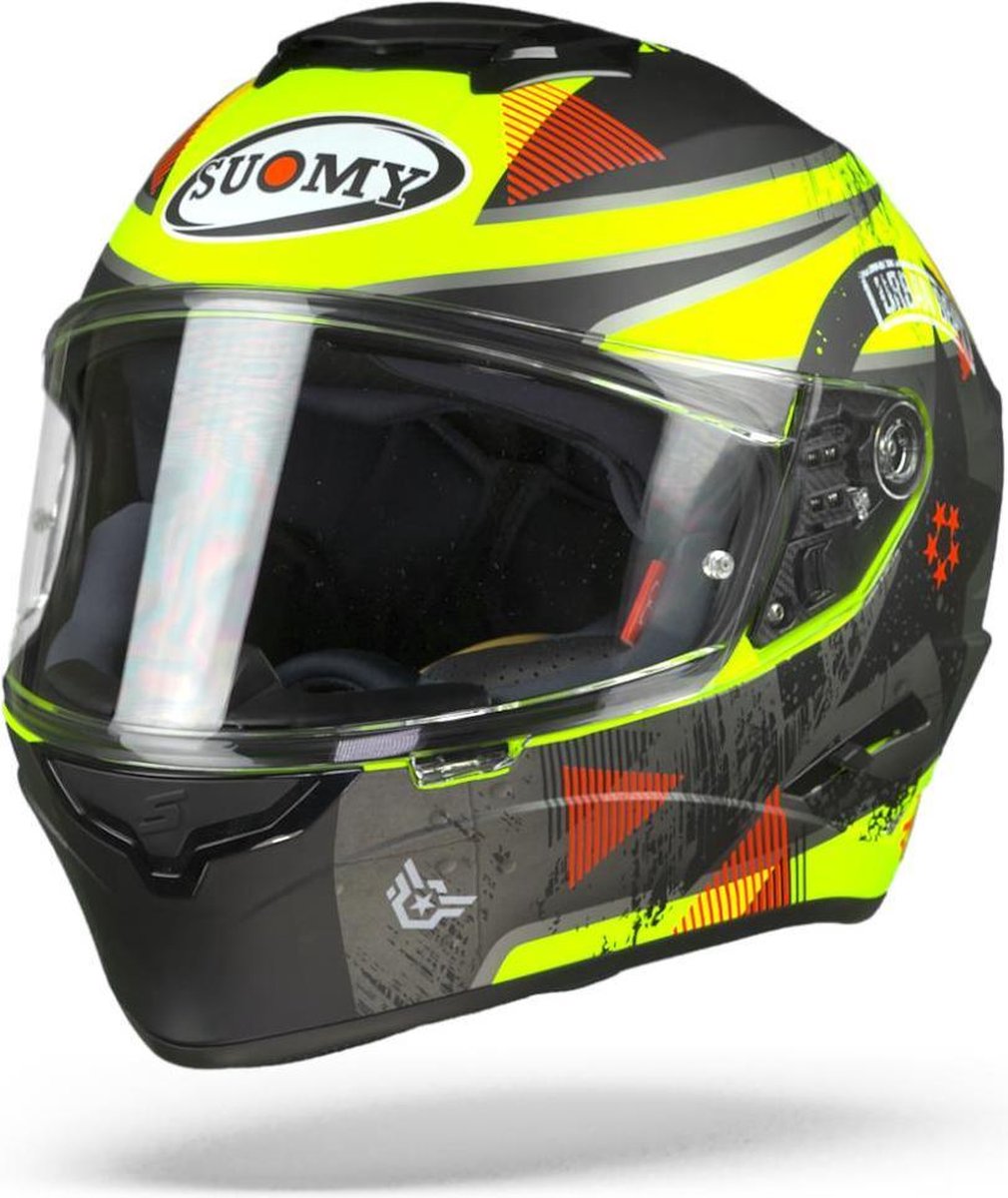 Suomy Stellar Wrench Mat Fluo Geel Grijs Integraalhelm - Motorhelm - Maat XXL