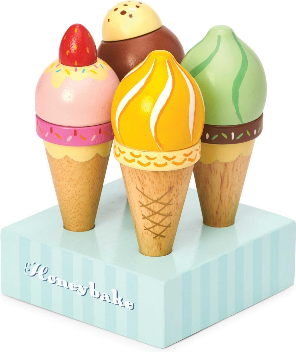 Le Toy Van Honeybake Ijshoorntjes 4 Stuks