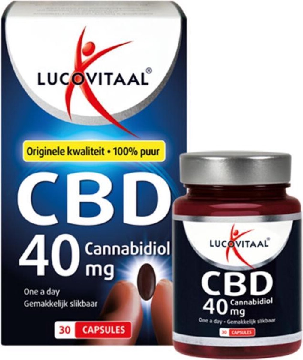 3x Lucovitaal CBD 40 mg capsules 30 capsules