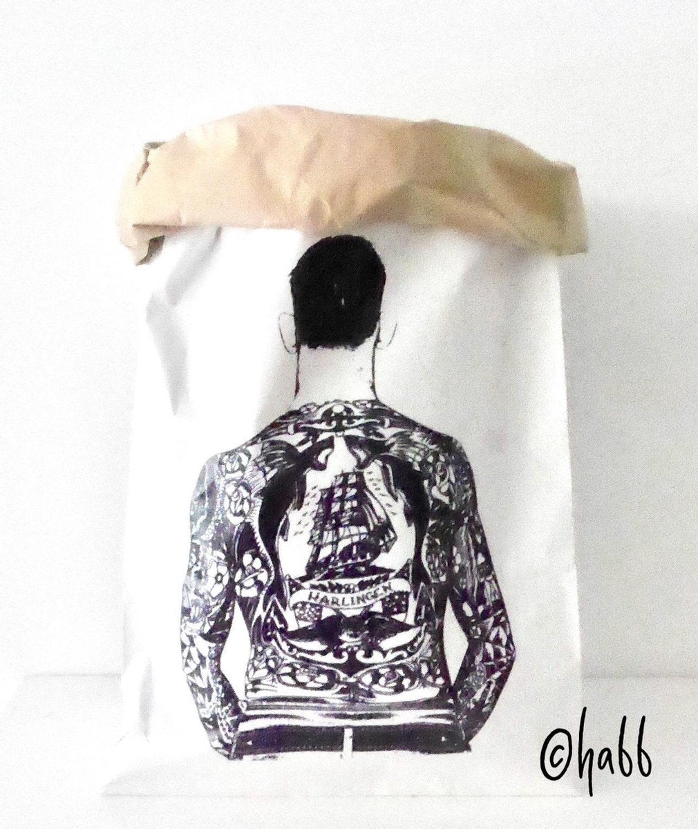 Papieren opbergzak "Tattoo" Paperbag