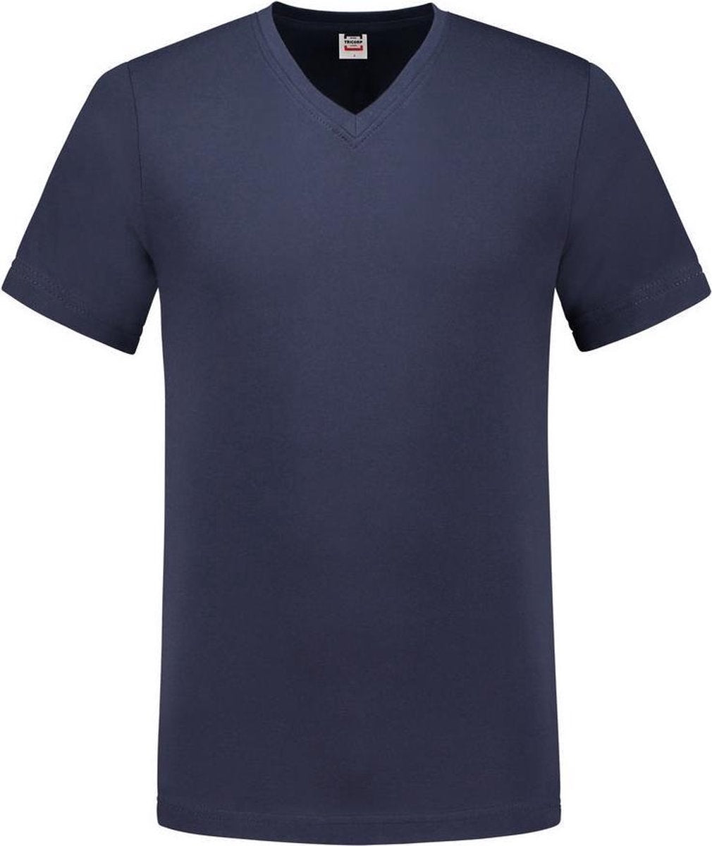 Tricorp 101005 T-Shirt V Hals Slim Fit Blauw maat M