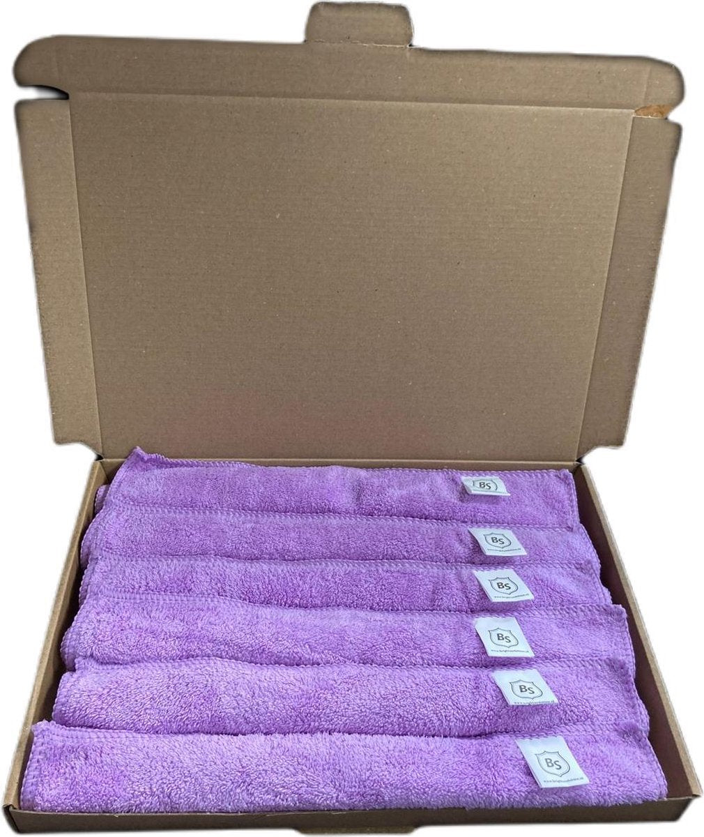 6x nano doek 30x30 paars Nano reiniging - brilreiniging - Nanodoekjes