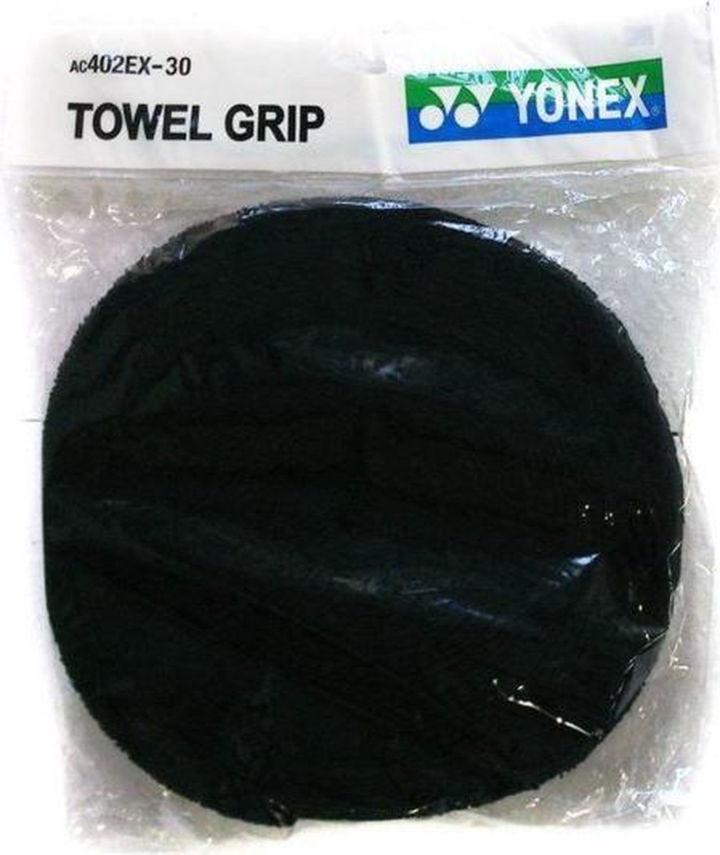 Yonex towel/badstof grip - 11.8m rol - zwart