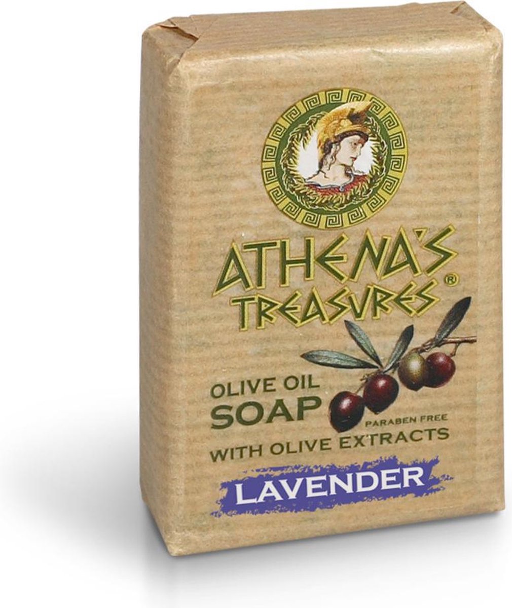 Pharmaid Athenas Treasures Eco Olijf zeep Lavendel 100gr | Natuurlijk Goed