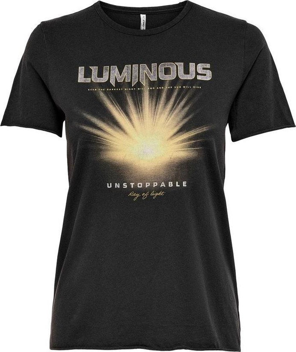 Onllucy Life Reg S/s Top Box Jrs 15231632 Black/luminous