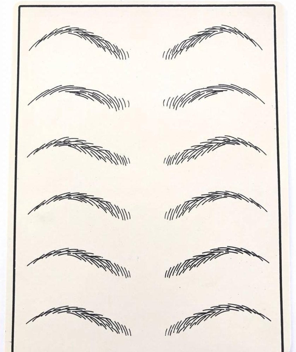 OEFENHUID WENKBRAUWEN VOOR MICROBLADING EN PERMANENTE MAKE UP