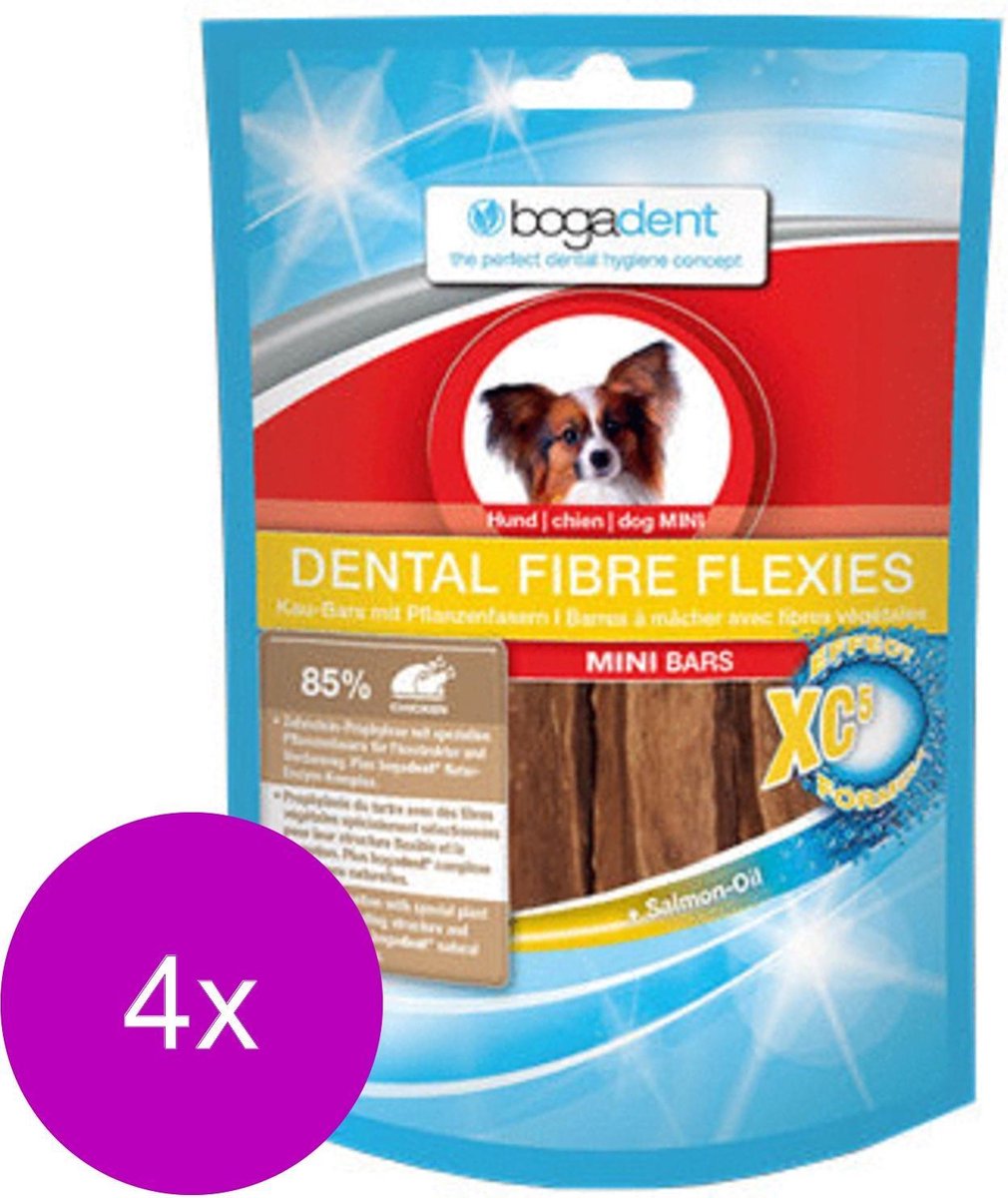 Bogadent Dental Fibre Flexies Mini - Hondensnacks - 4 x 70 g