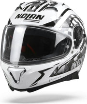 Nolan N87 Venator 93 Metal White Black Anthracite Integraalhelm - Motorhelm - Maat S