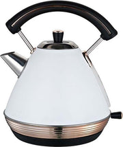 Waterkoker RETRO - wit / goud - 1.7 liter