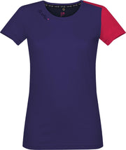 Rafiki T-shirt Chulilla Dames Katoen/modal Blauw/rood Mt Xl