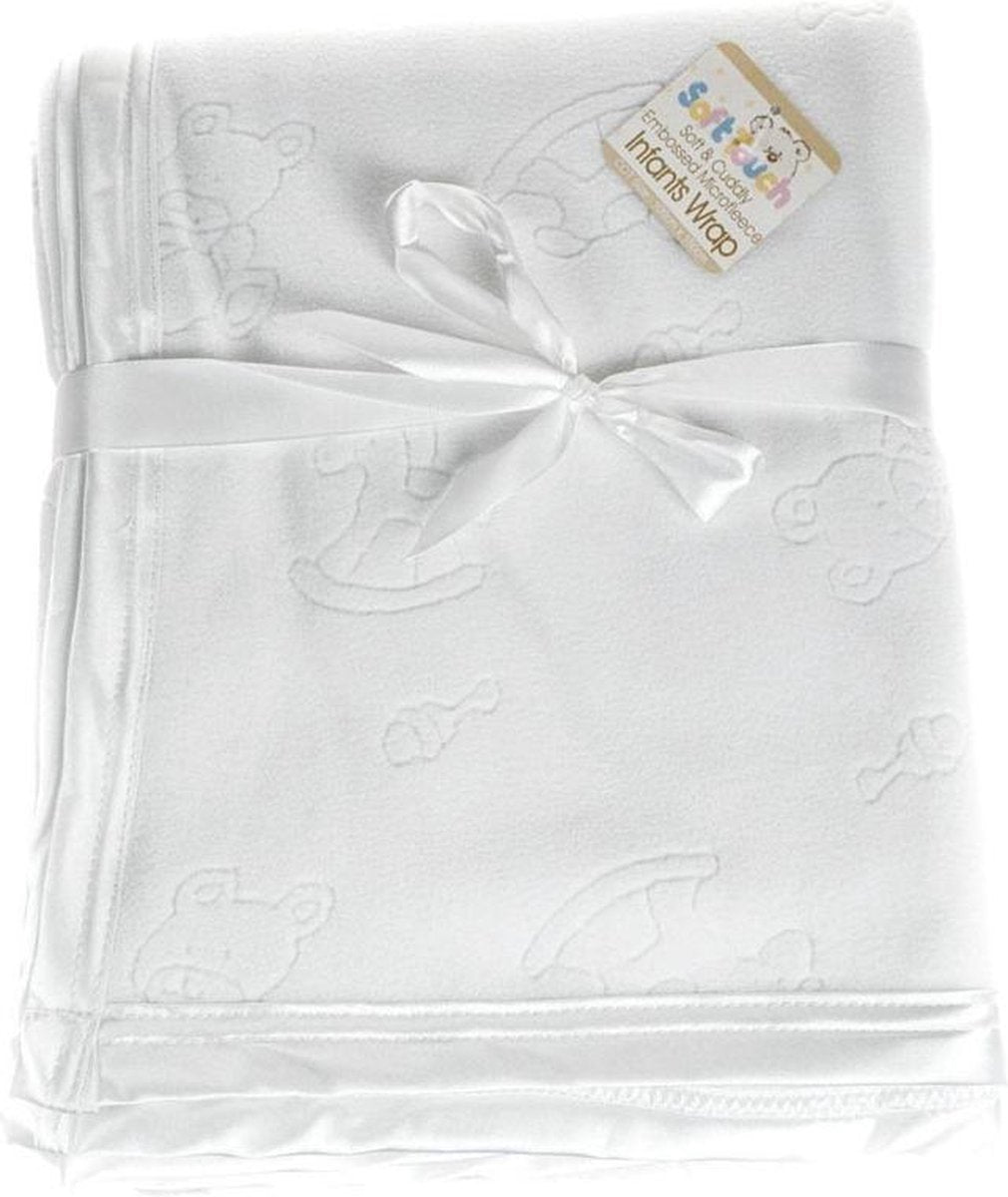 Soft Touch Babydeken Microfleece 100 X 150 Cm Wit
