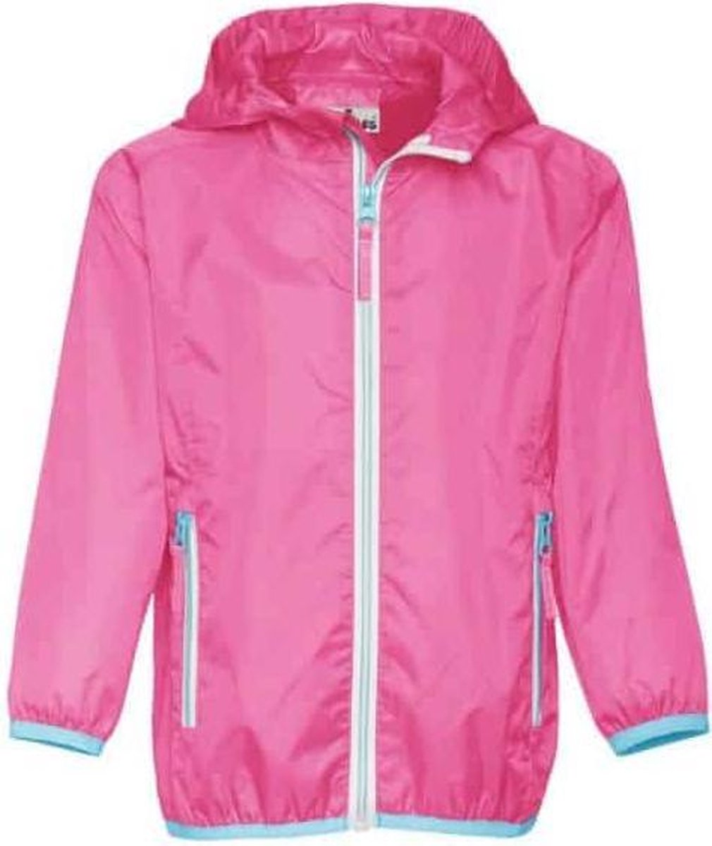 Playshoes regenjas met tas fuchsia