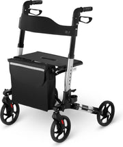 Uniprodo Rollator - zilver - 136 kg