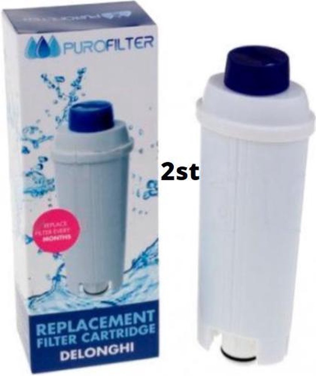 Delonghi filter DLS C002  - 2 stuks - waterfilter voor koffiemachine dls-c002 koffiezetapparaat - alternatief geschikt voor delonghi