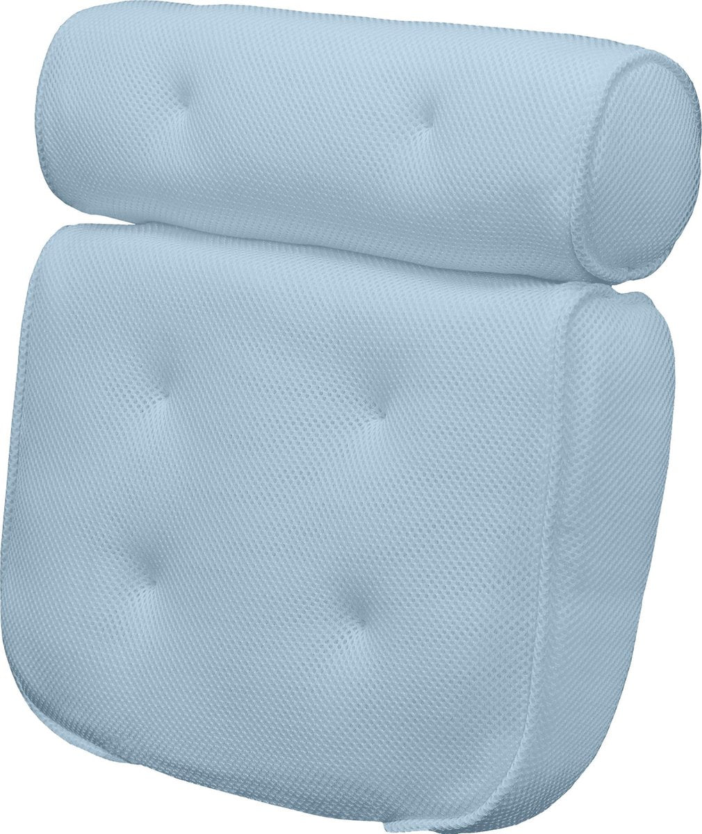 SpaRoyale Luxe Badkussen - Kussen voor in bad - Nieuw model met 6 zuignappen en drooghaak - Blauw