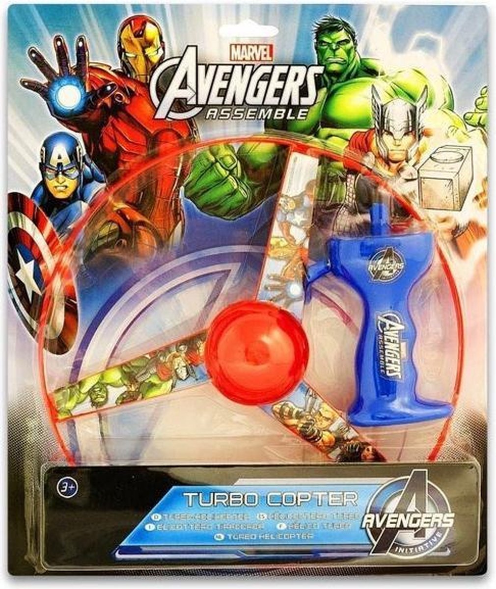 Marvel Turbocopter Avengers 25 Cm Blauw