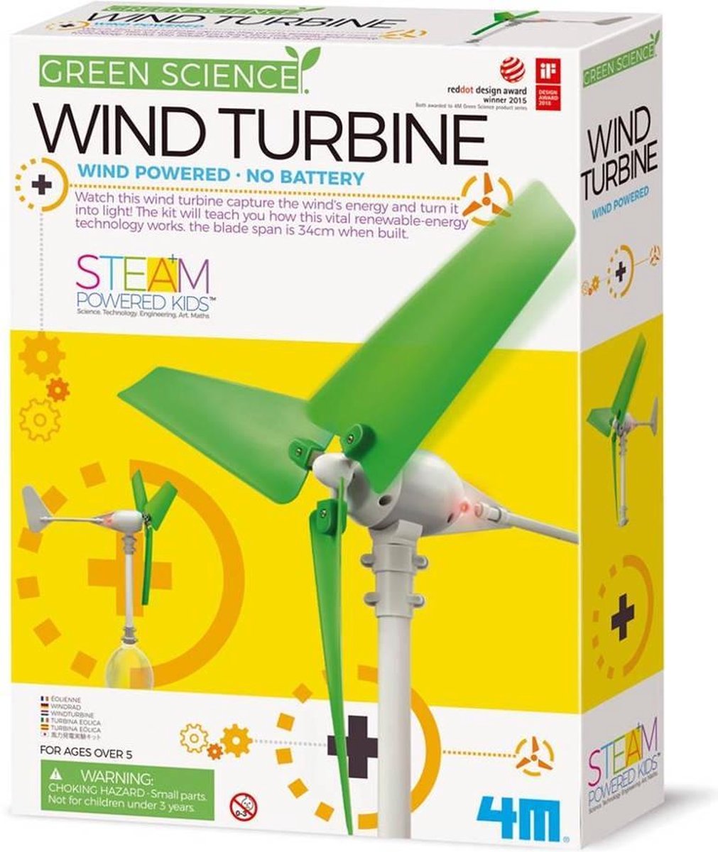 4m Kidzlabs Windturbine Bouwpakket