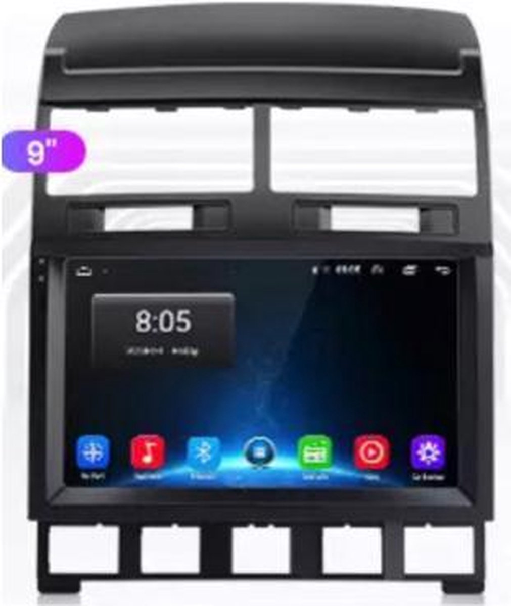 Volkswagen Touareg 2002-2010 Android 10 navigatie en multimediasysteem Bluetooth USB WiFi 1+16GB