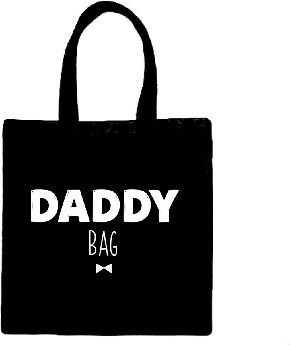 Jutte tas Daddy bag - Geweldig voor Vader Op komst - Vaderdag Kados - Geschenk en Cadeautjes -  - zwart - 38 x42 cm