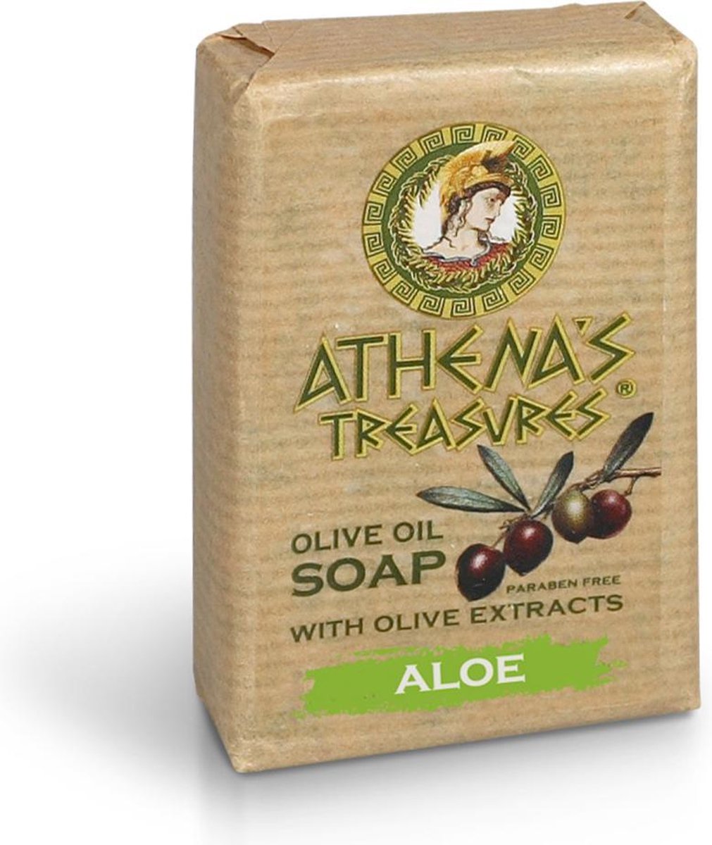 Pharmaid Athenas Treasures Eco Olijf zeep Natural Aloë Vera 100gr | Natuurlijk Goed