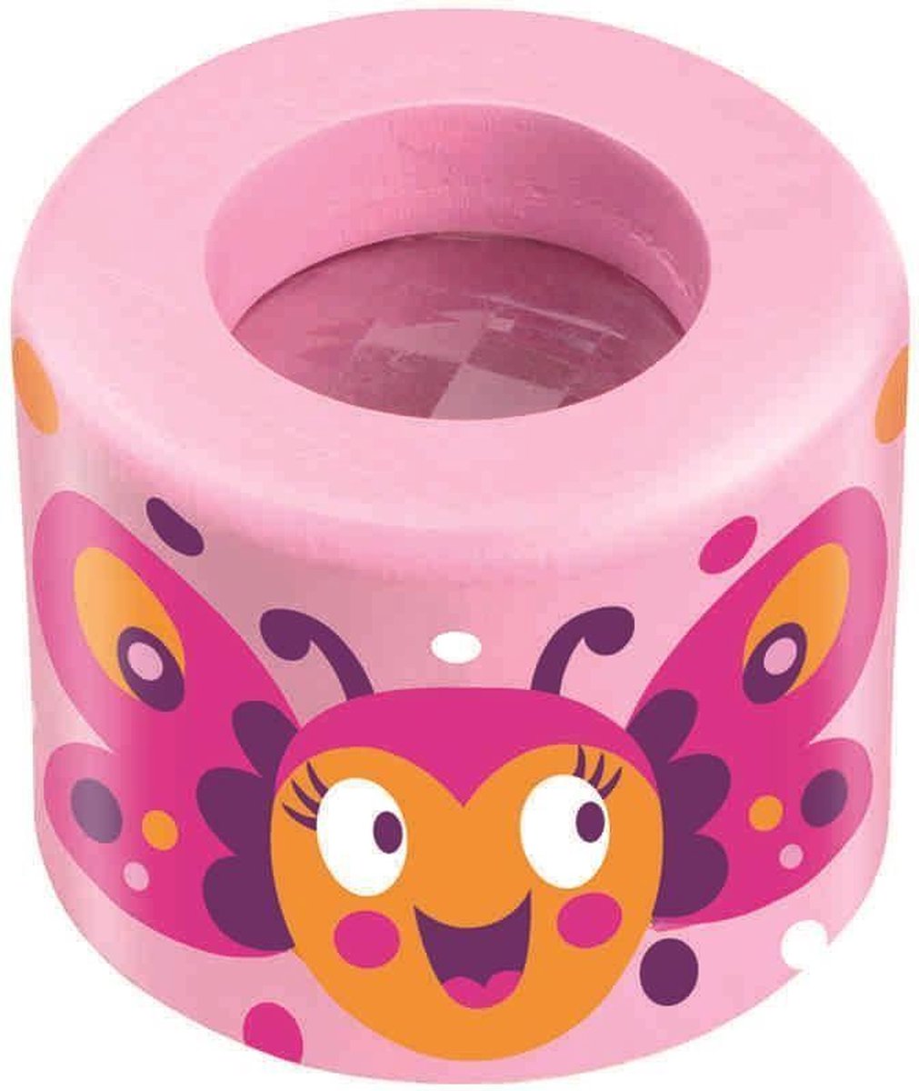 caleidoscoop Vlinder insectenoog prisma hout roze