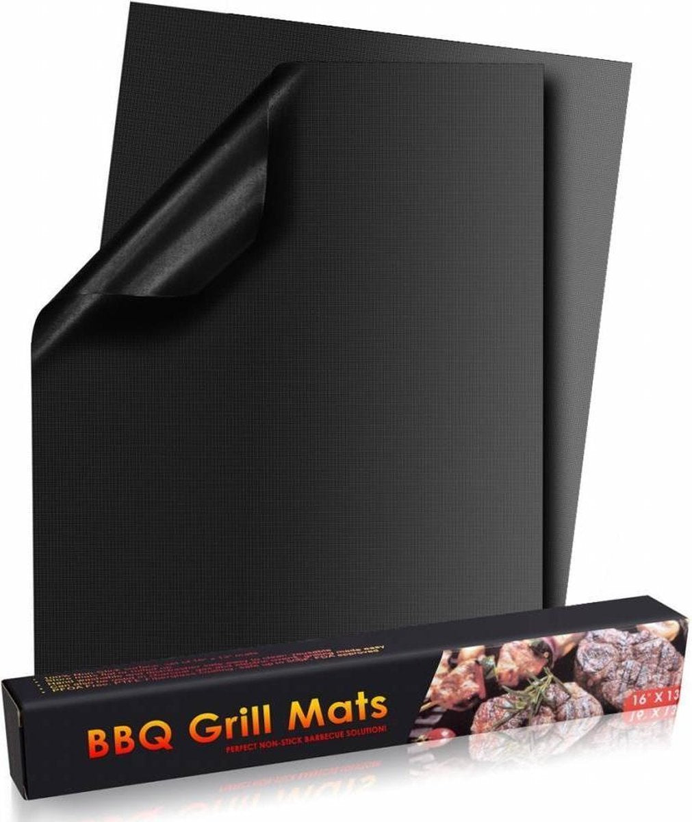 Oven Grillmat - Teflon - Zwart - Anti-aanbak