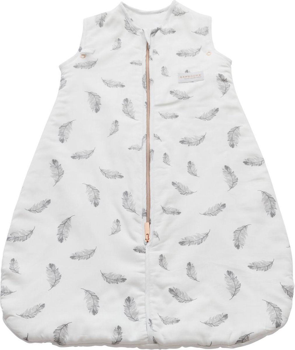 Bamboom Feather Slaapzak Wit 0-6 Mnd