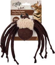 Afp ping pong spider lamswol met catnip assorti