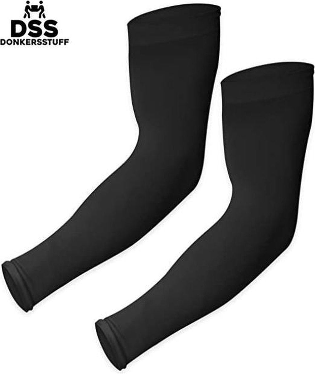 Donkersstuff - Arm Sleeve - Sleeve - Zonbescherming - 2 stuks - Zwart - Maat L