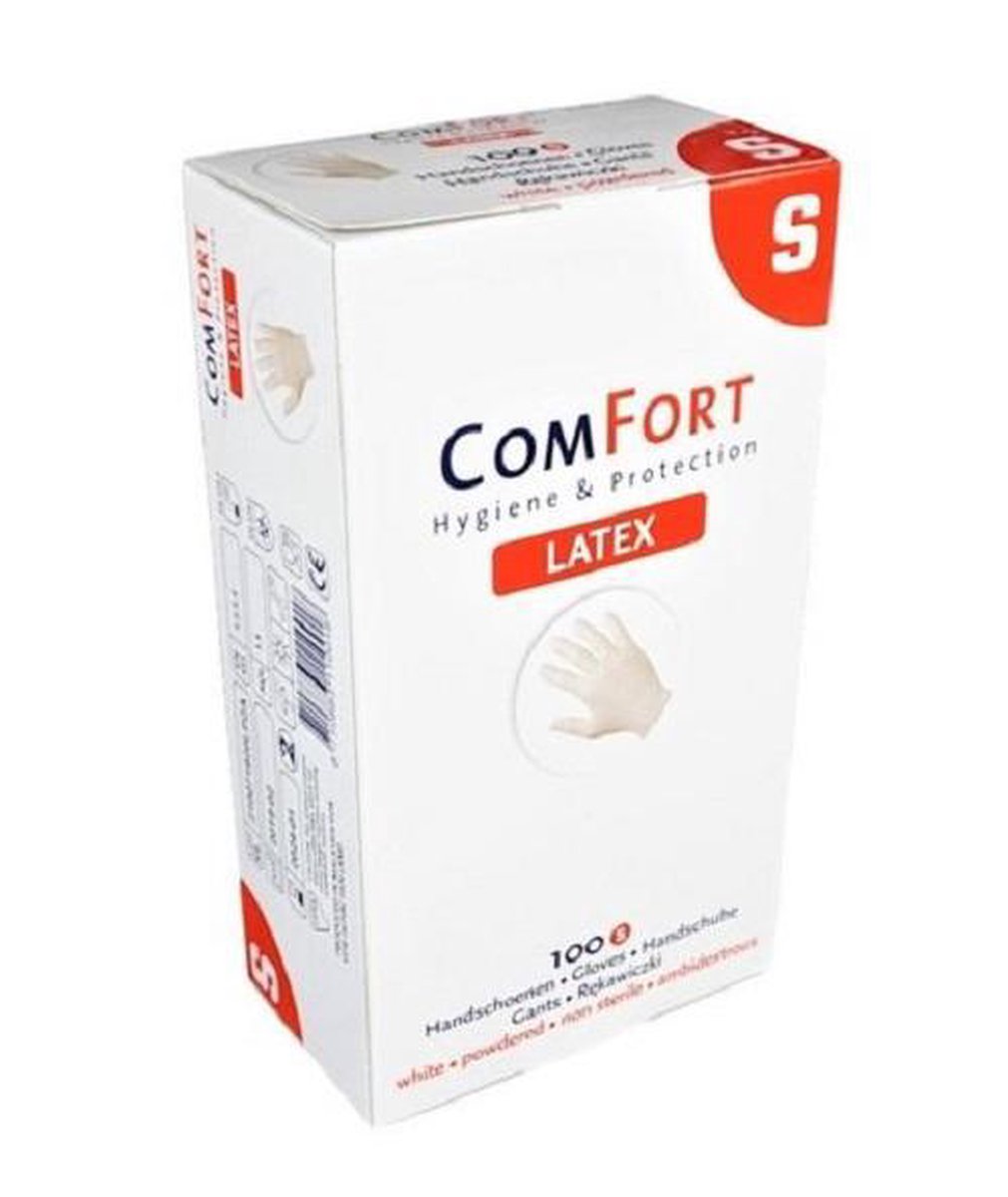 latex handschoenen-gepoederd -COMFORT- 100 paar- Large