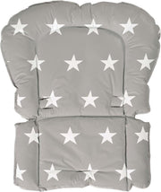 roba Stoelverkleiner bekleed Little Stars 50x65x3.5 cm grijs