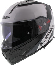 LS2 FF324 Metro Rapid Systeemhelm - Motorhelm - Glans Wit Zwart - Maat XXL