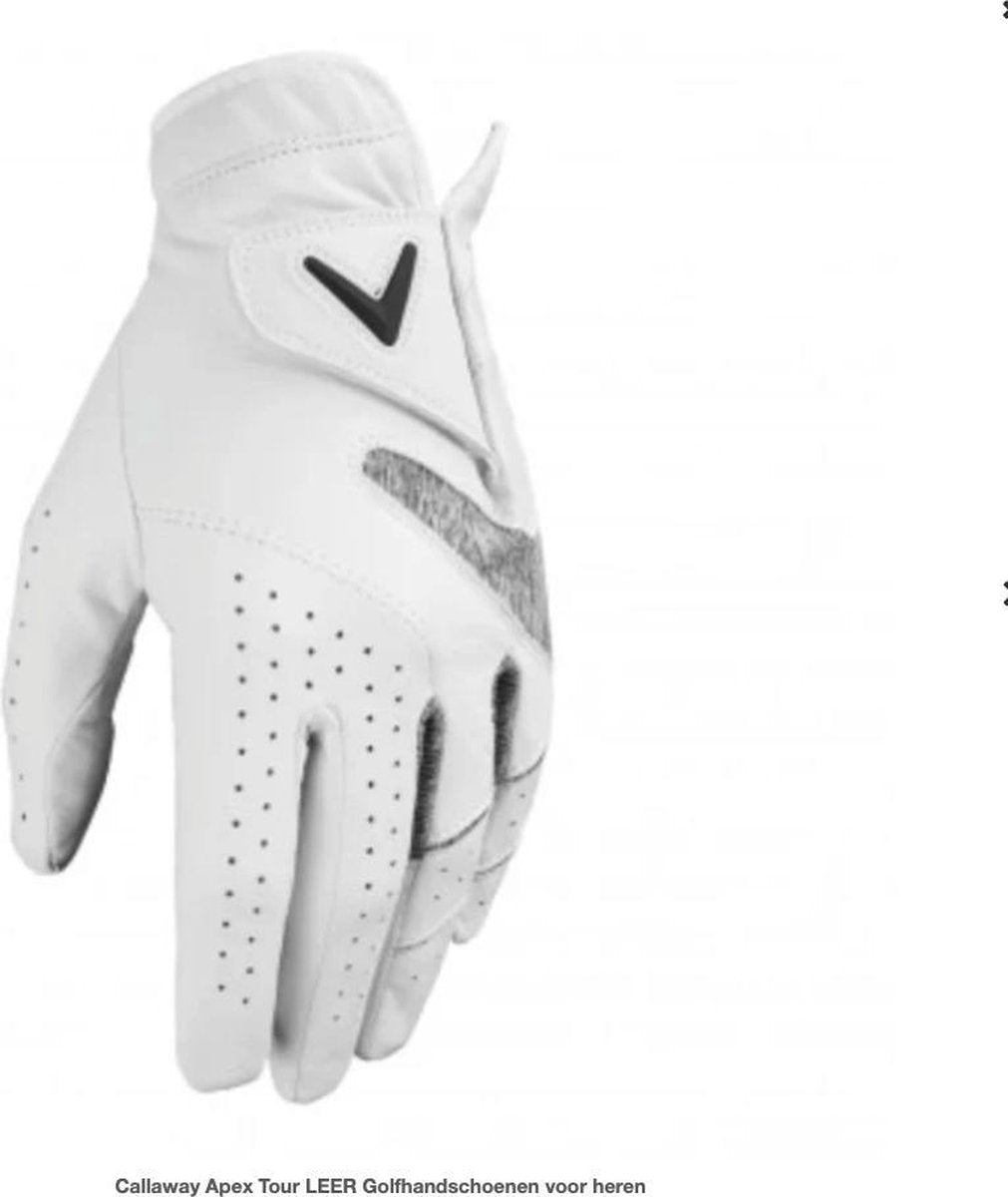 Callaway Apex Tour LEER Golfhandschoen voor heren - Heren S
