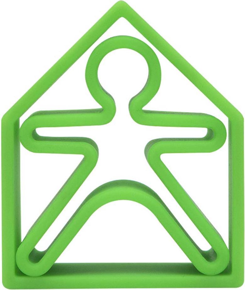 Dëna bijtring - 1 kind + 1 huis - neon groen