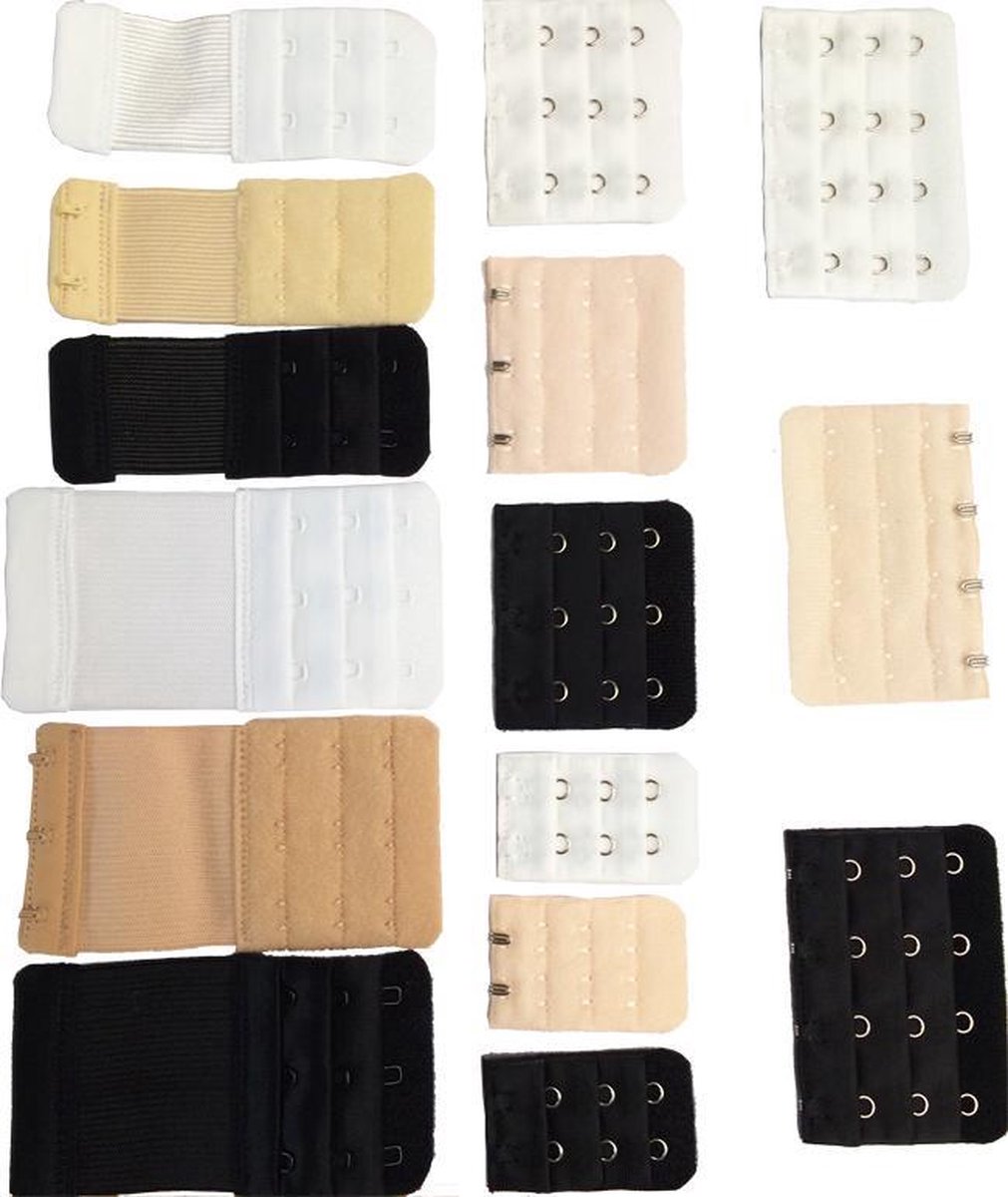 BH verlengstuk - 15 stuks - BH verlengstukken Multipack 15 soorten