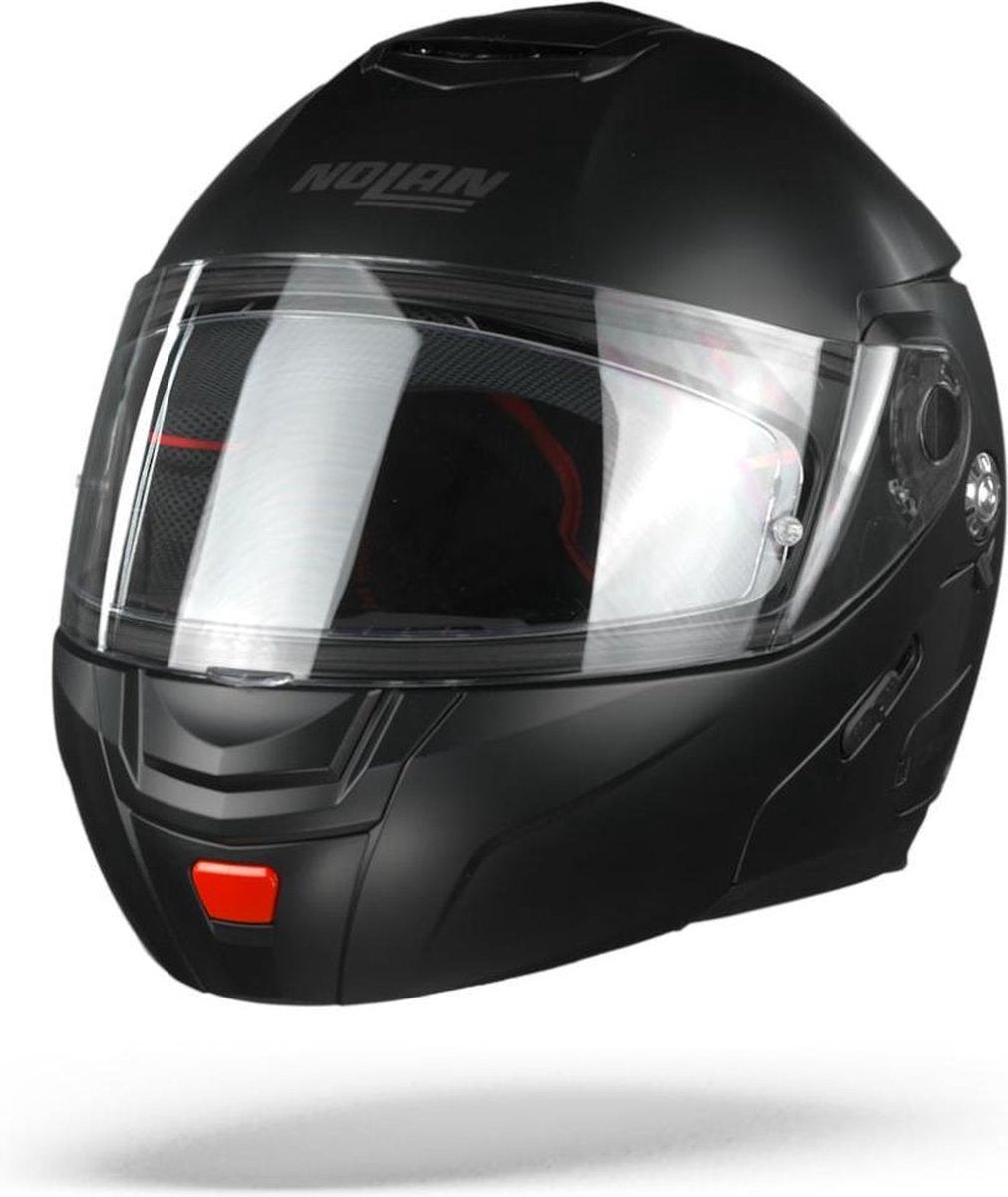 Nolan N90-2 Classic N-Com 010 Flat Black Systeemhelm - Motorhelm - Maat XXL