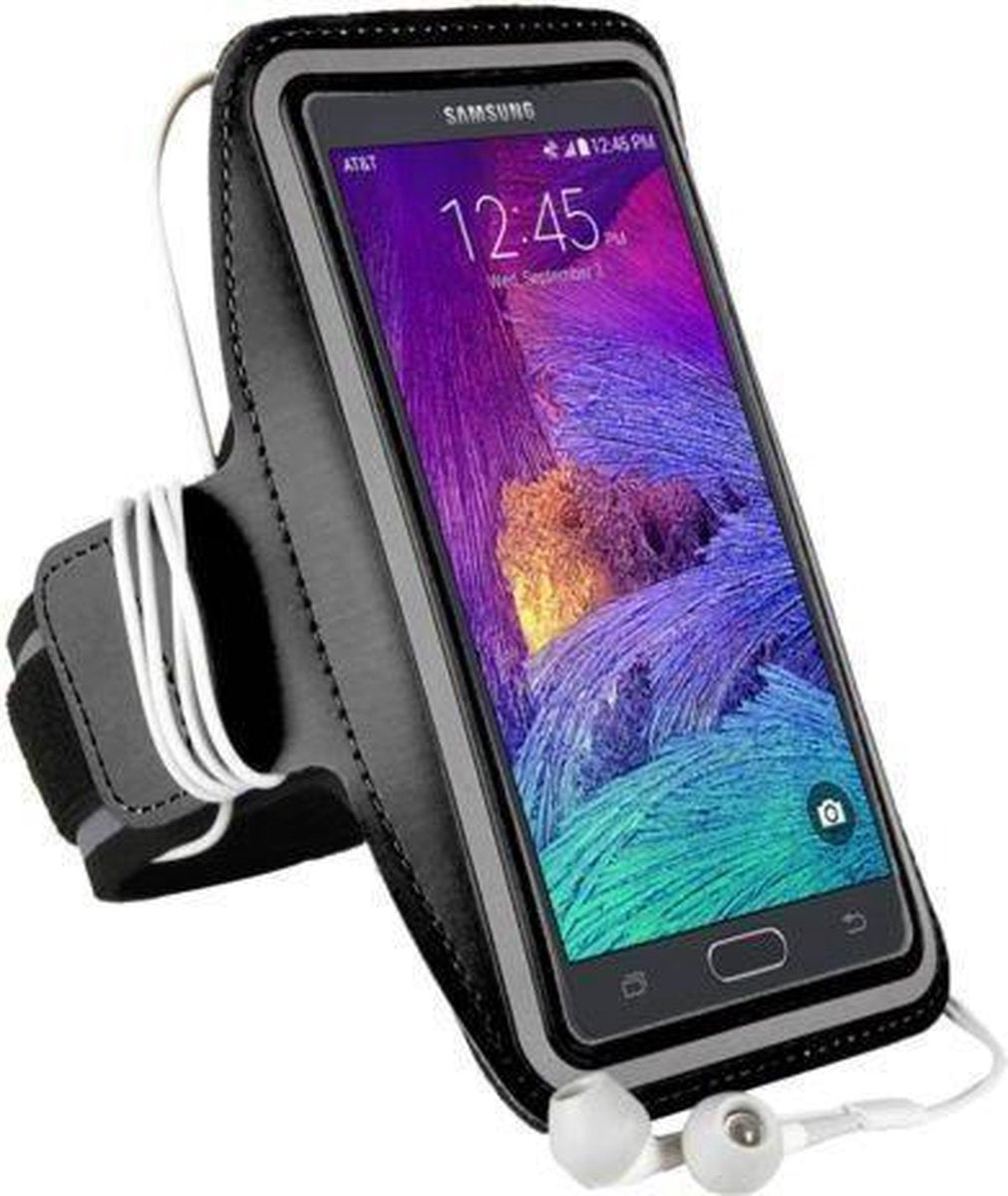Hardloop Sport Armband voor Samsung Galaxy Note 4 Zwart