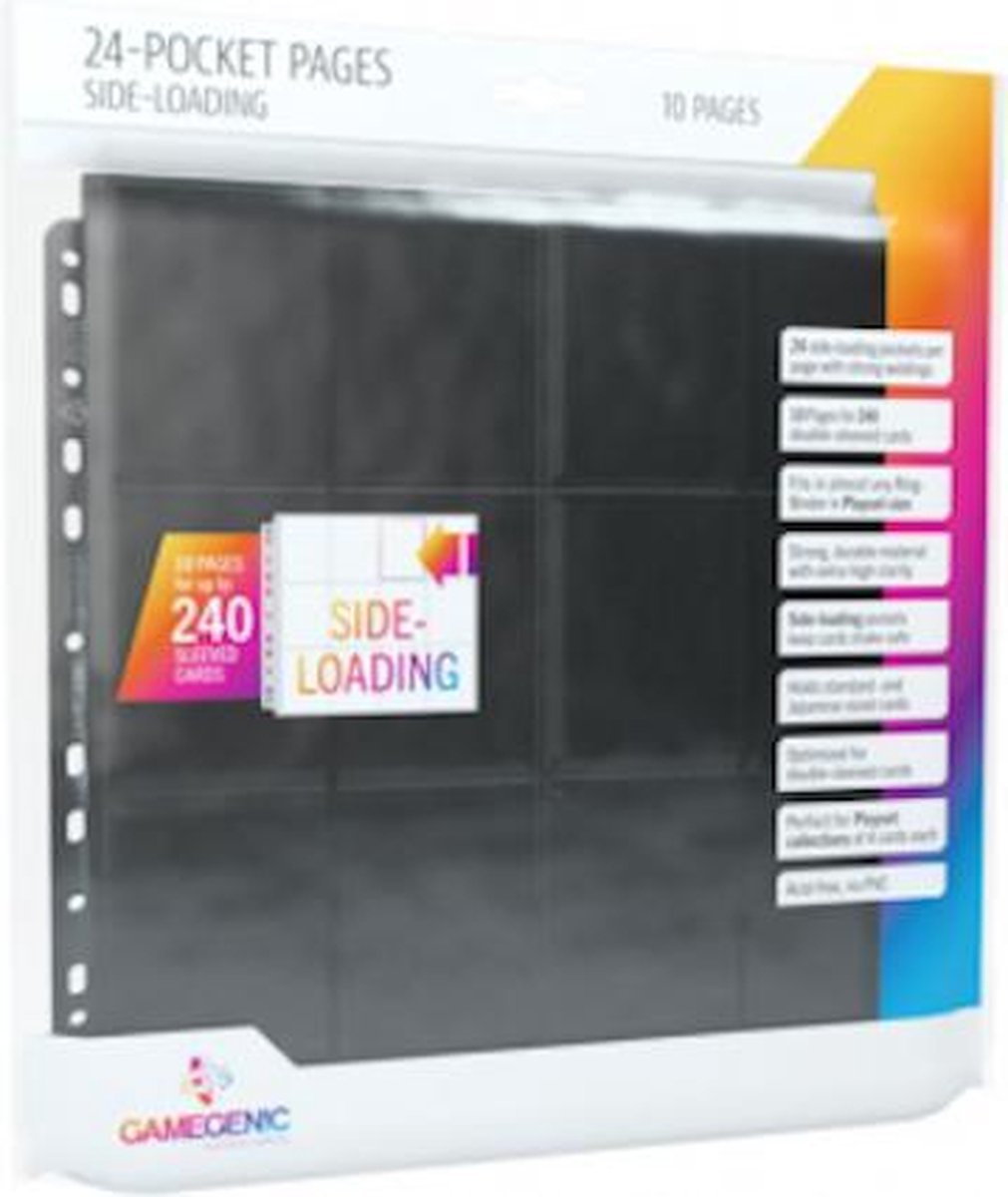 Gamegenic 24-pocket sideloading pages (10stuks per verpakking)