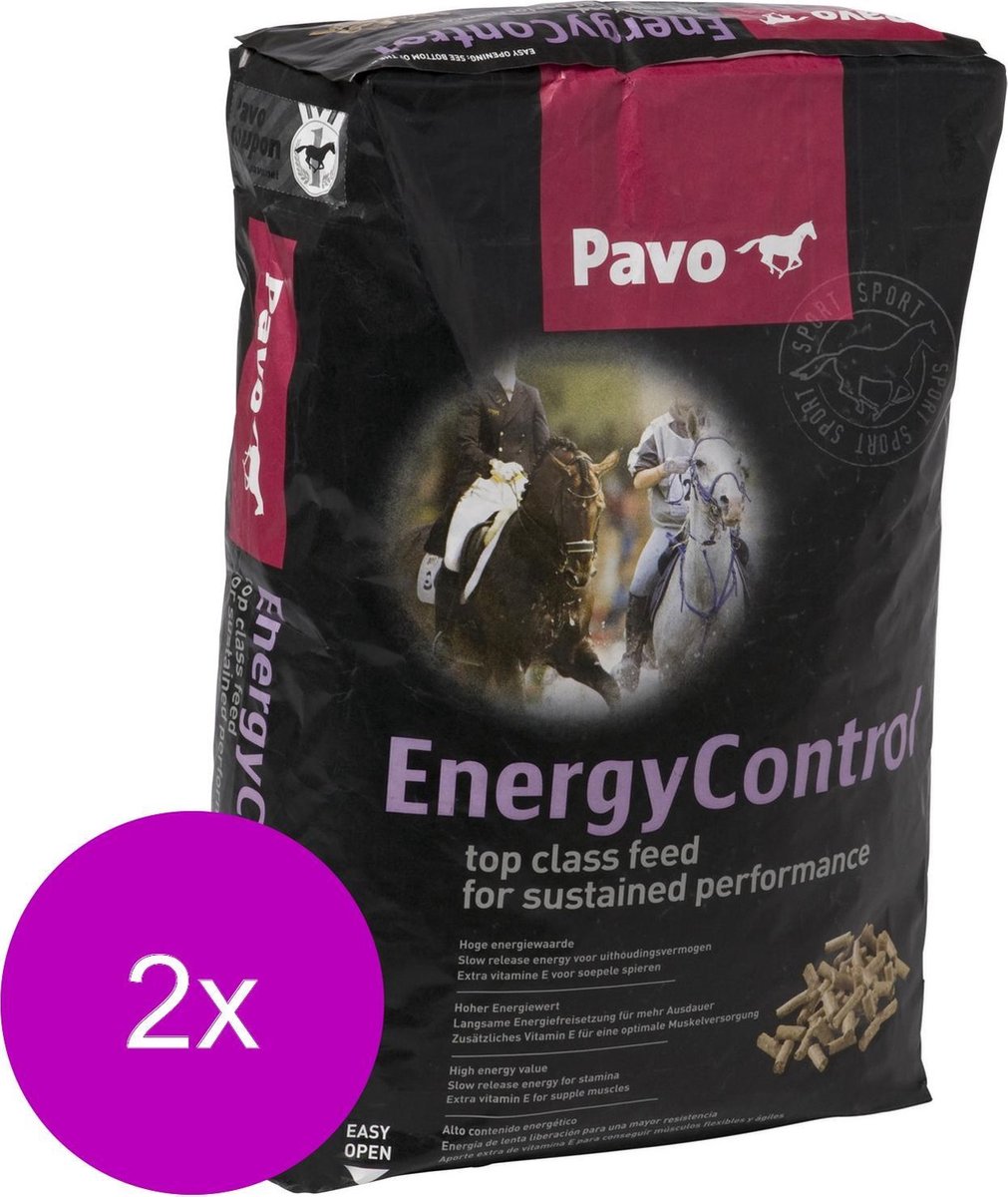 Pavo Energy Control - Paardenvoer - 2 x 20 kg