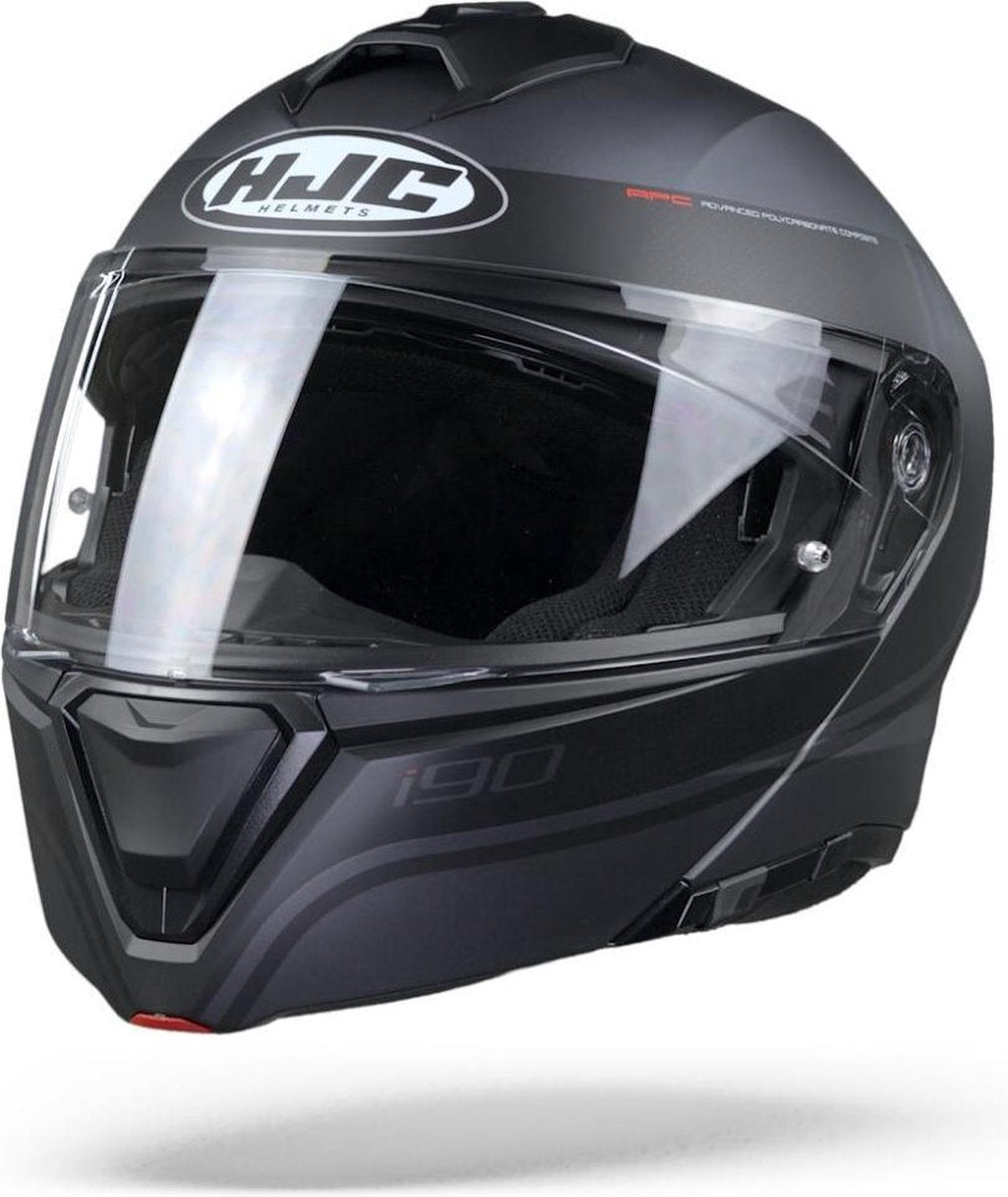 HJC I90 DAVAN Zwart Systeemhelm - Motorhelm  - Maat S