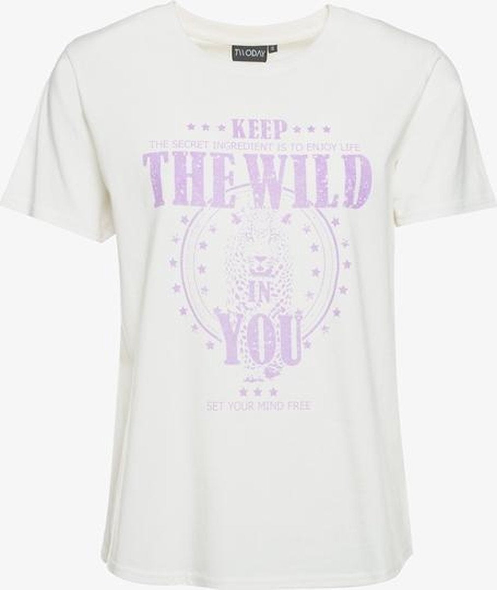 TwoDay dames T-shirt - Wit - Maat S