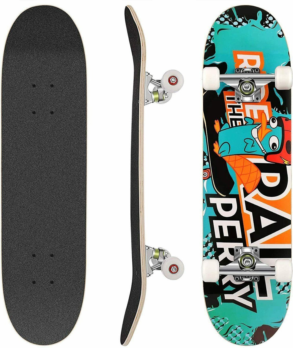 Sefaras Skateboard - 31 x 7.6 Inch - 78.5 cm - Volwassenen en Kinderen - Max. Draagbaar 100KG