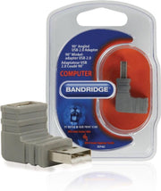 Bandridge USB2.0 USB-A haakse adapter naar beneden