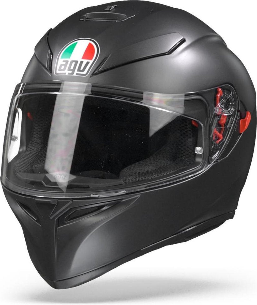 Agv K3 SV Max Vision Mat Zwart Integraalhelm - Motorhelm - Maat M/S
